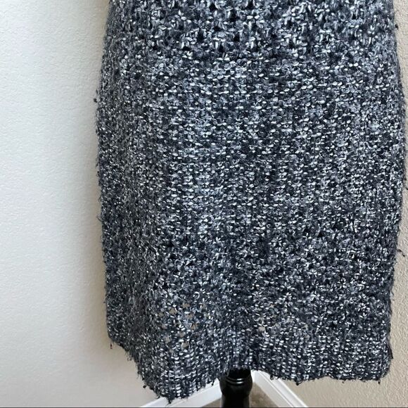 Marc Cain Wool Blend Winter Shift Dress with Hidden Zip and Button Size M - Picture 3 of 16